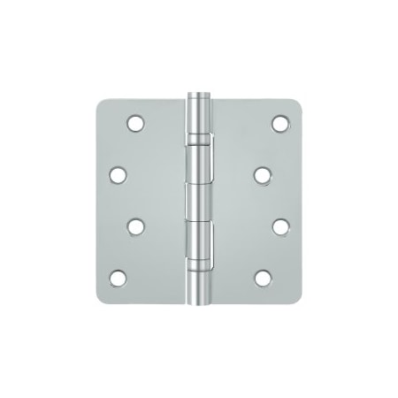 Deltana S44R4BB26 1/4 Radius Hinges Polished Chrome, 10PK S44R4BB26-XCP10